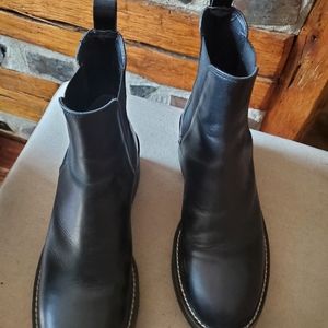 Zara platform pleather boots
